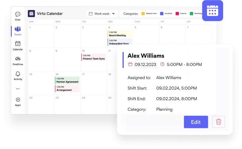 Virto Calendar