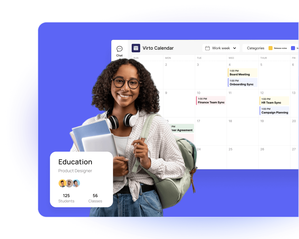 Virto Calendar for Education: Optimieren Sie Ihre akademische Terminplanung