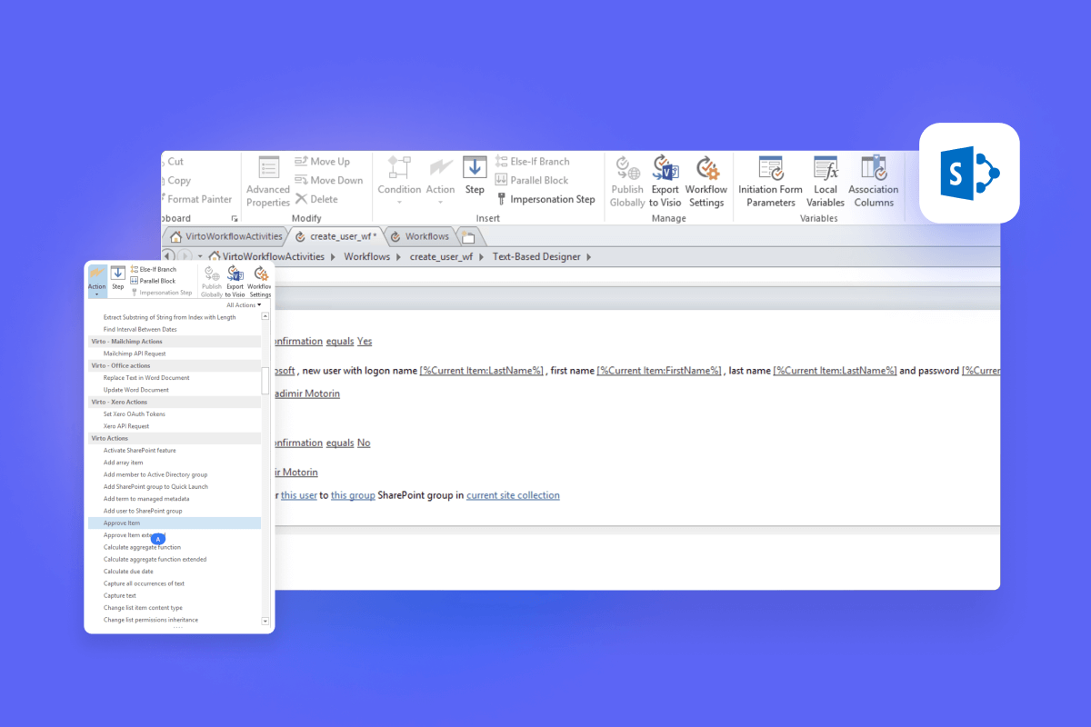 Virto Workflow Automation Web Part for SharePoint | Try now