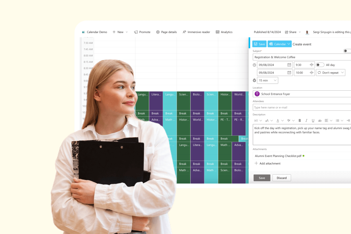 Alumni Event Coordination Calendar