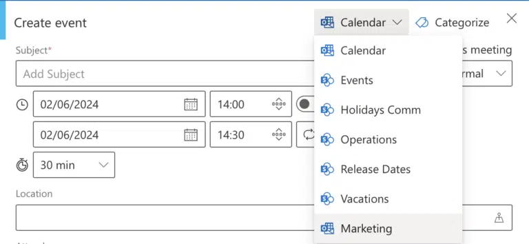 Calendar icons