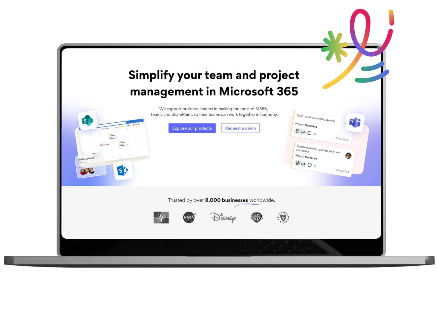 Neue Website-Ansicht