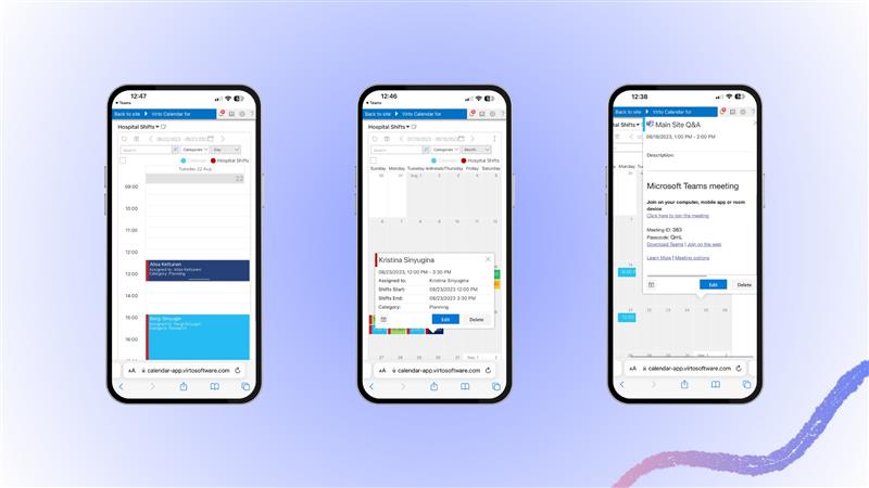 Virto Calendar: Reibungslosere mobile Bearbeitungserfahrung