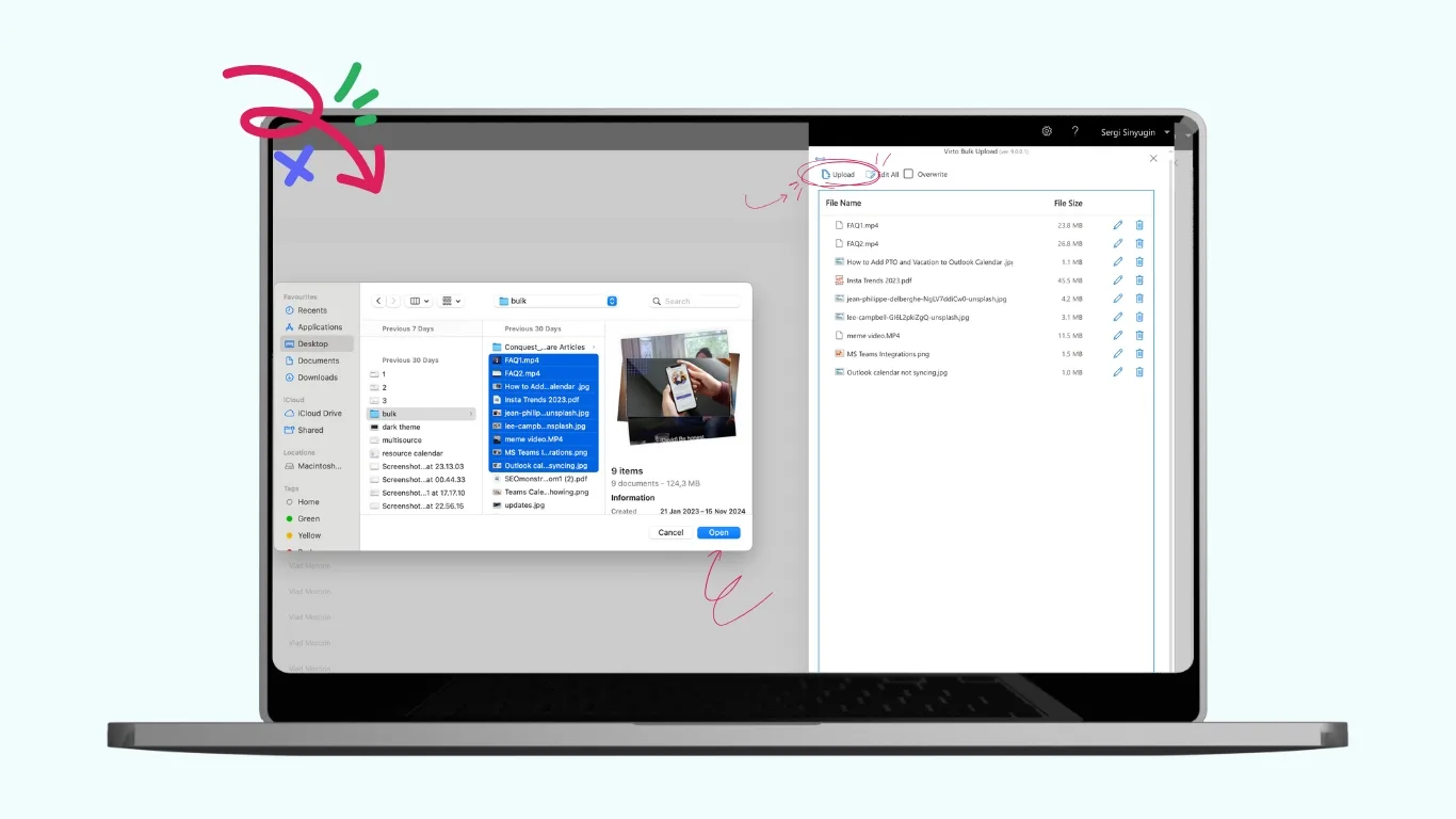 Virto Multiple File Operations