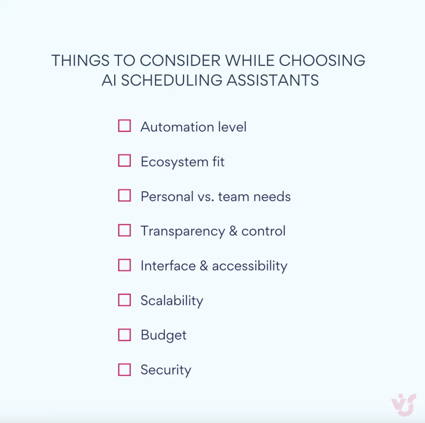 Things to consider when choosing AI scheduling assistants