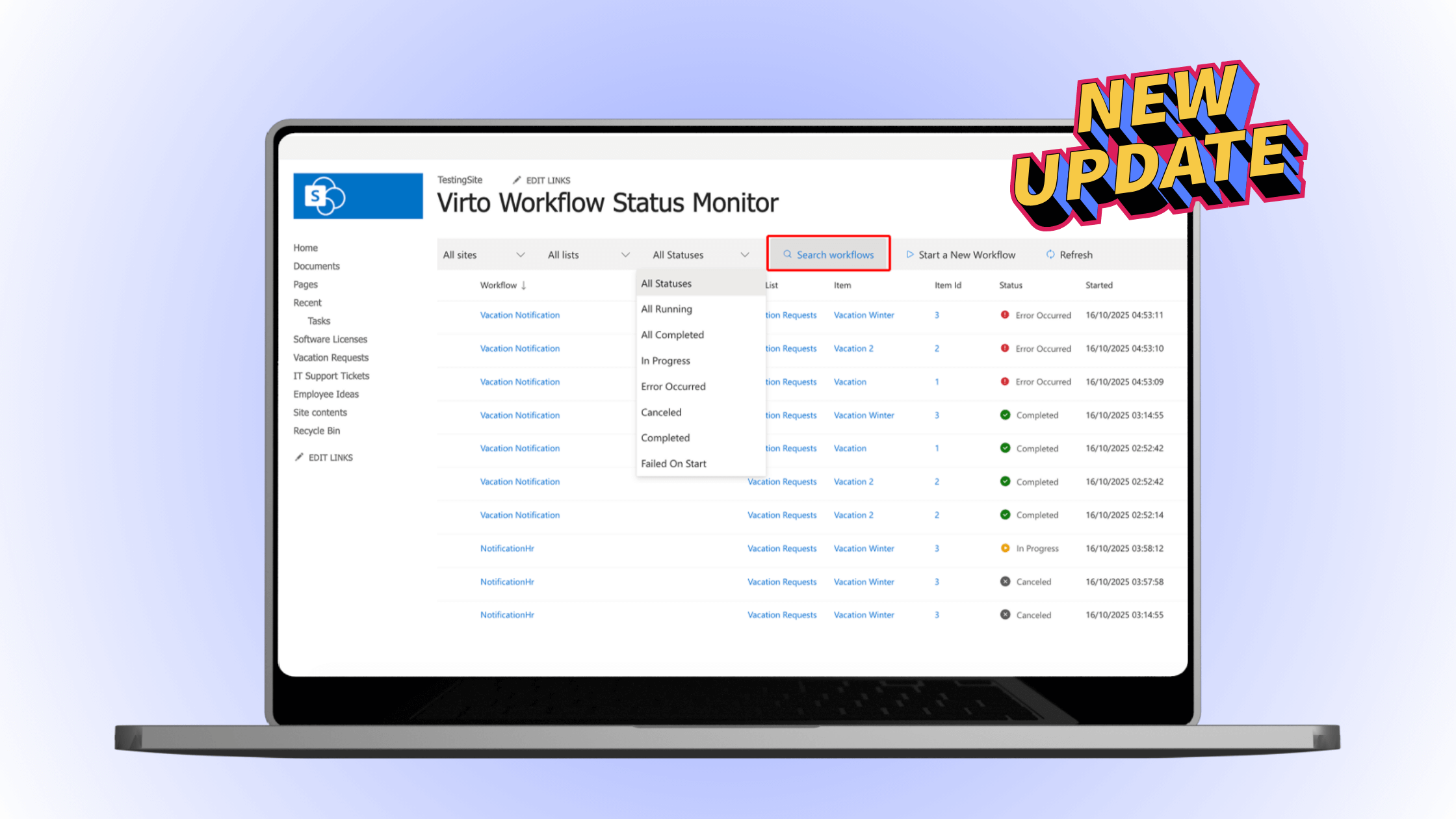 Produktübersicht: Virto Workflow Automation