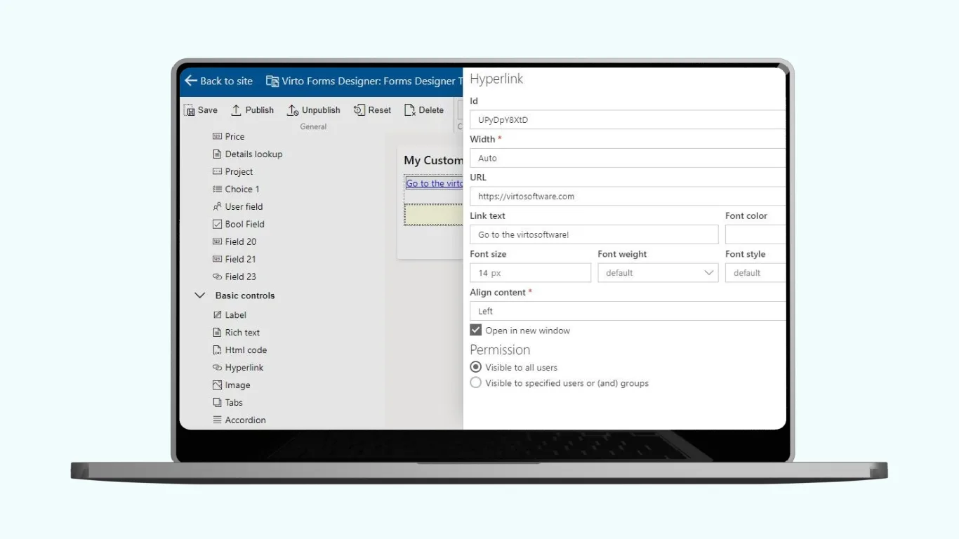 Virto Form Designer