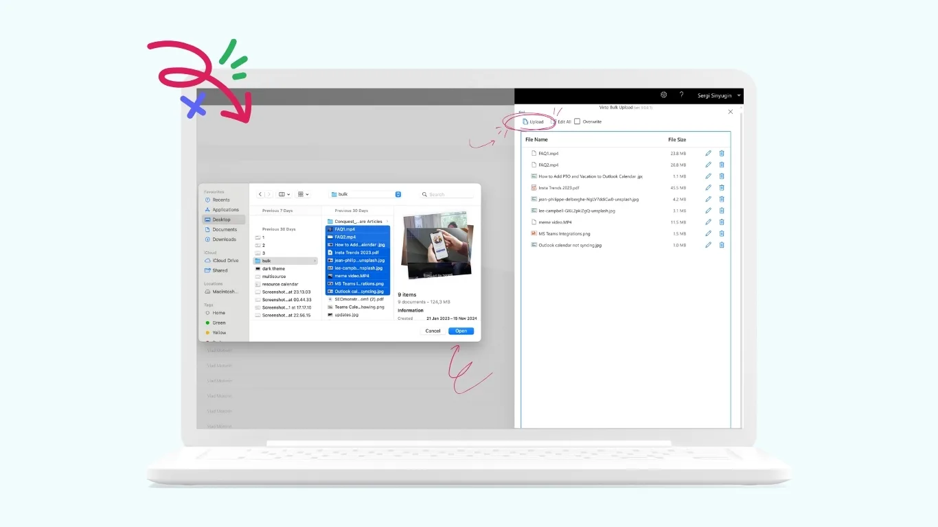 Virto Multiple File Operations