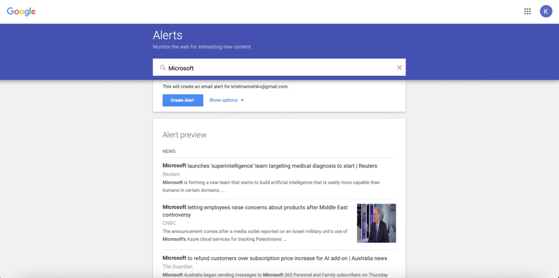 Google Alerts