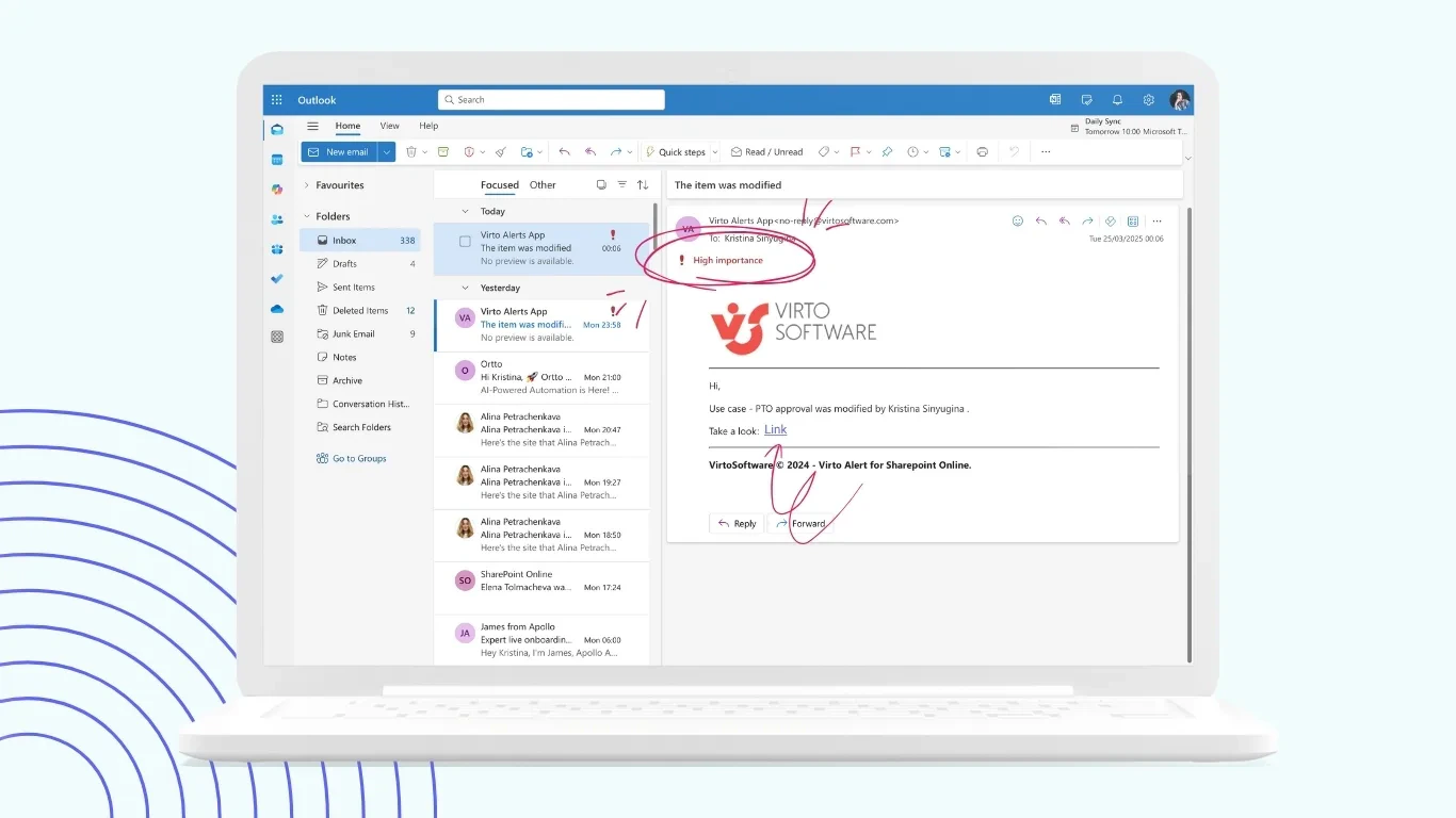 Virto Notifications & Alerts Web Part