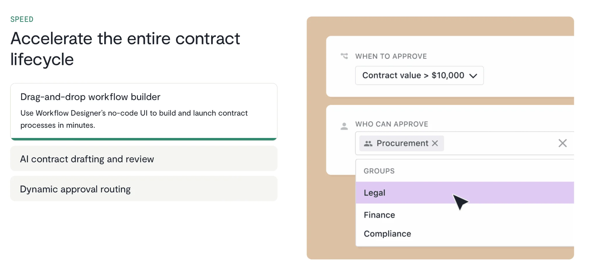 Ironclad contract lifecycle management tool interface