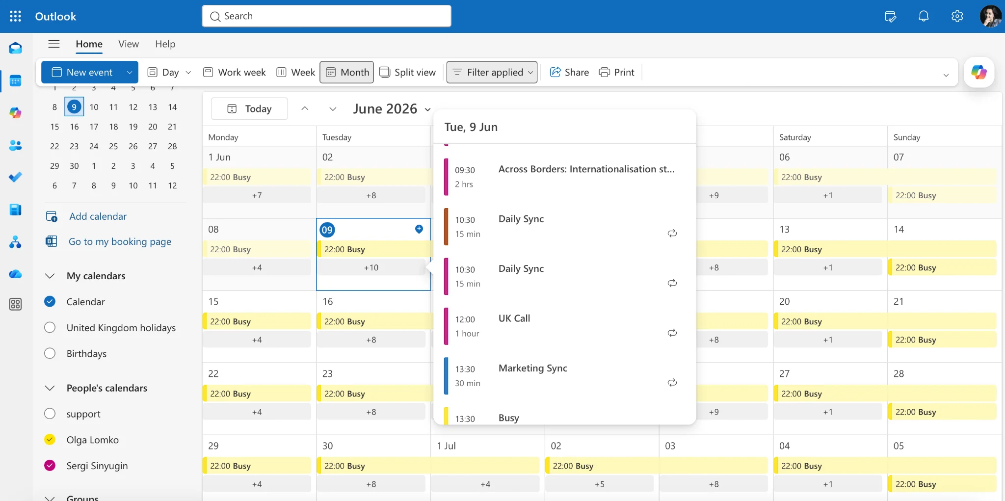 Using Scheduling Assistant for availability check