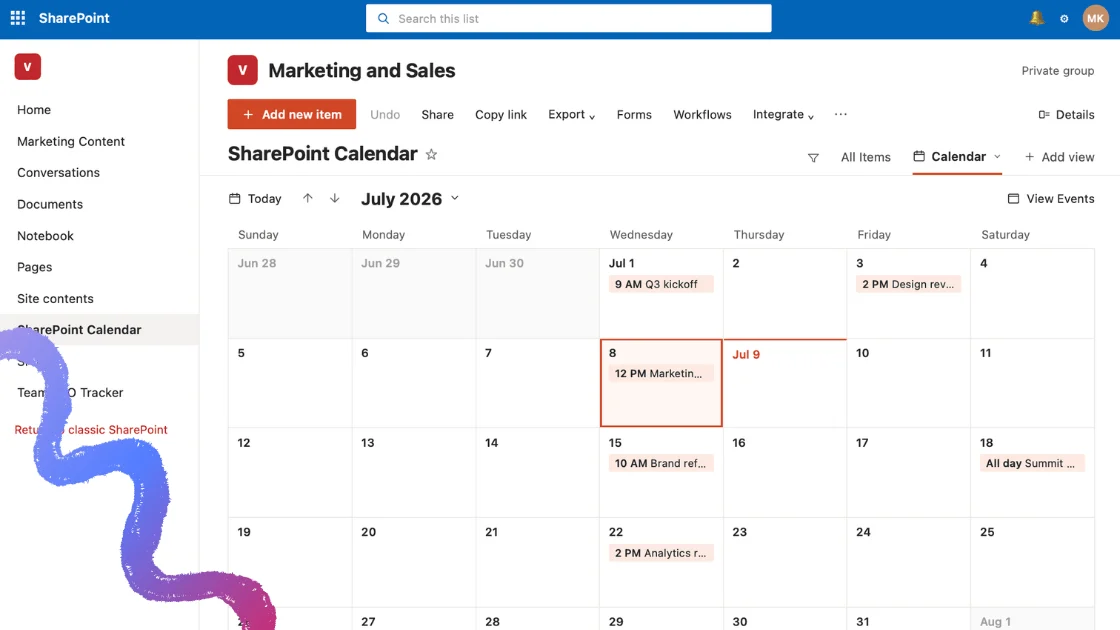 Die besten gemeinsamen Kalender für SharePoint Online