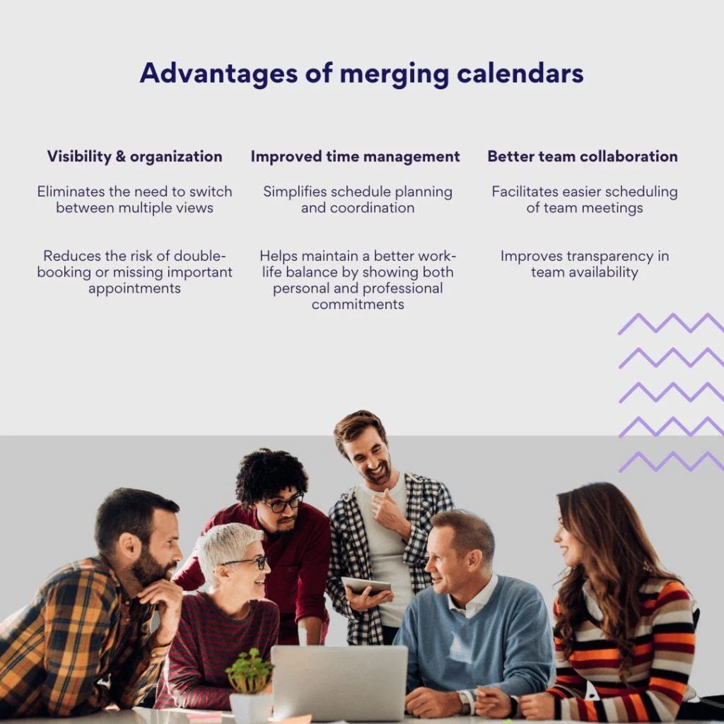 Advantages of merging Outlook calendars