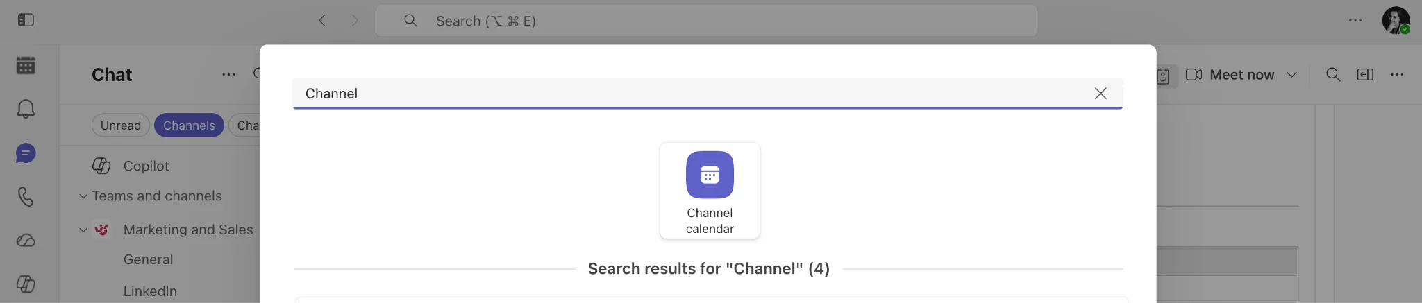 Adding a channel calendar tab in Teams