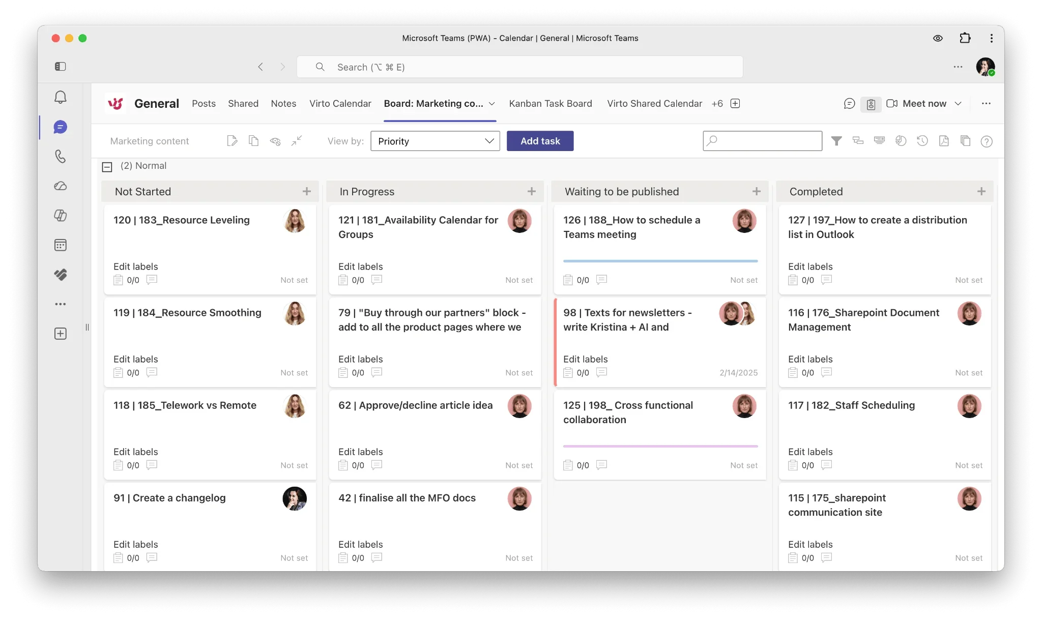 Virto Kanban Board document review pipeline