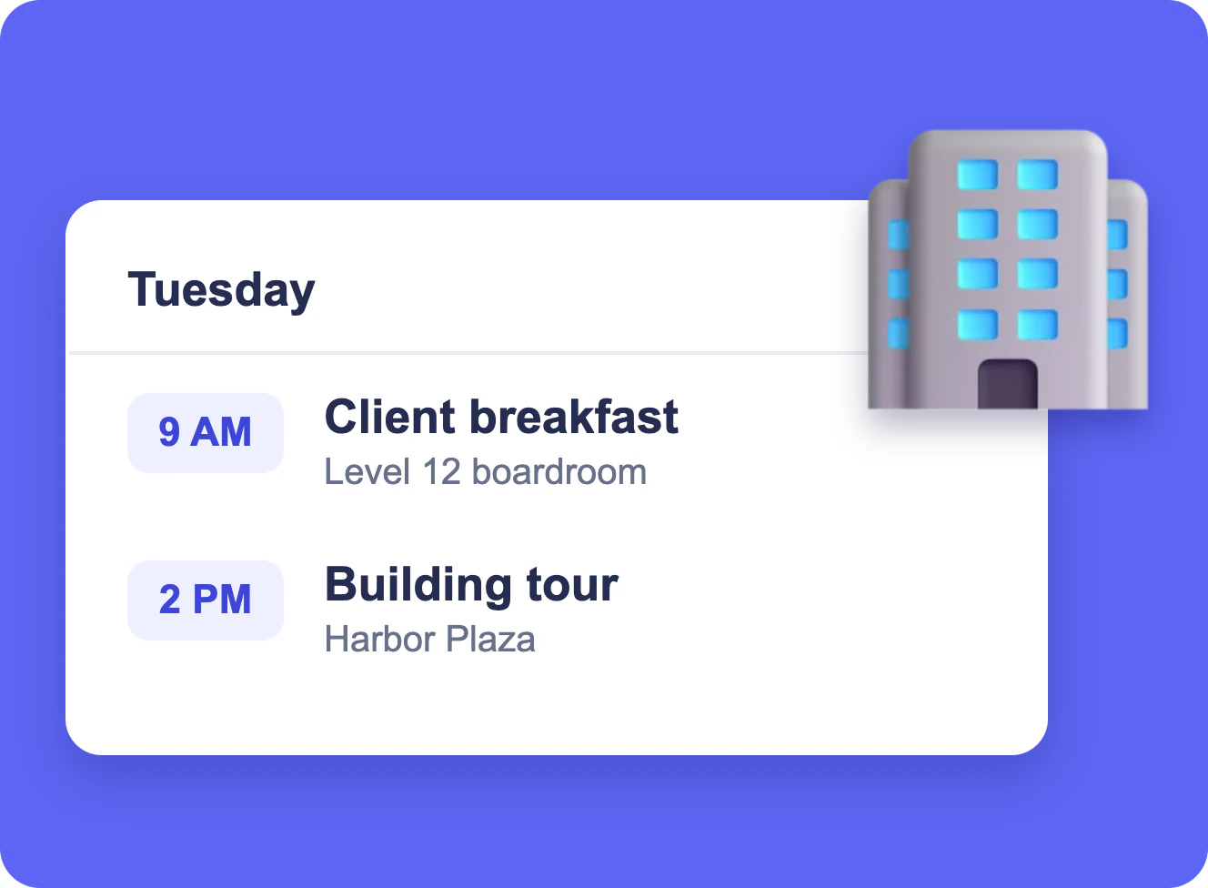 Commercial Real Estate Booking Calendar in Your Own Tenant