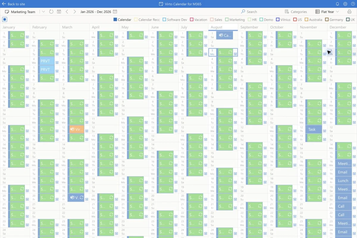 Microsoft 365 Kalender-Setups