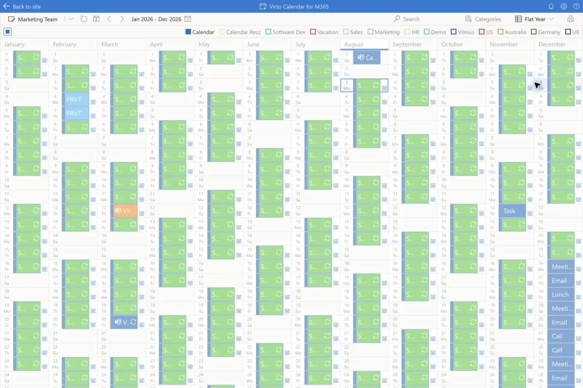 Microsoft 365 Kalender-Setups