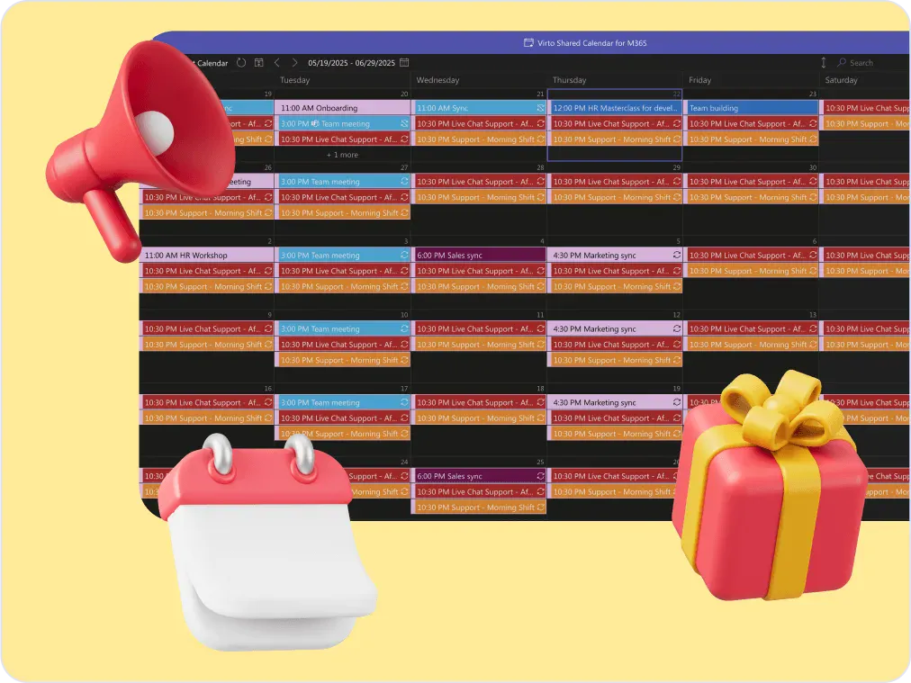 Lösung für den Marketingkalender