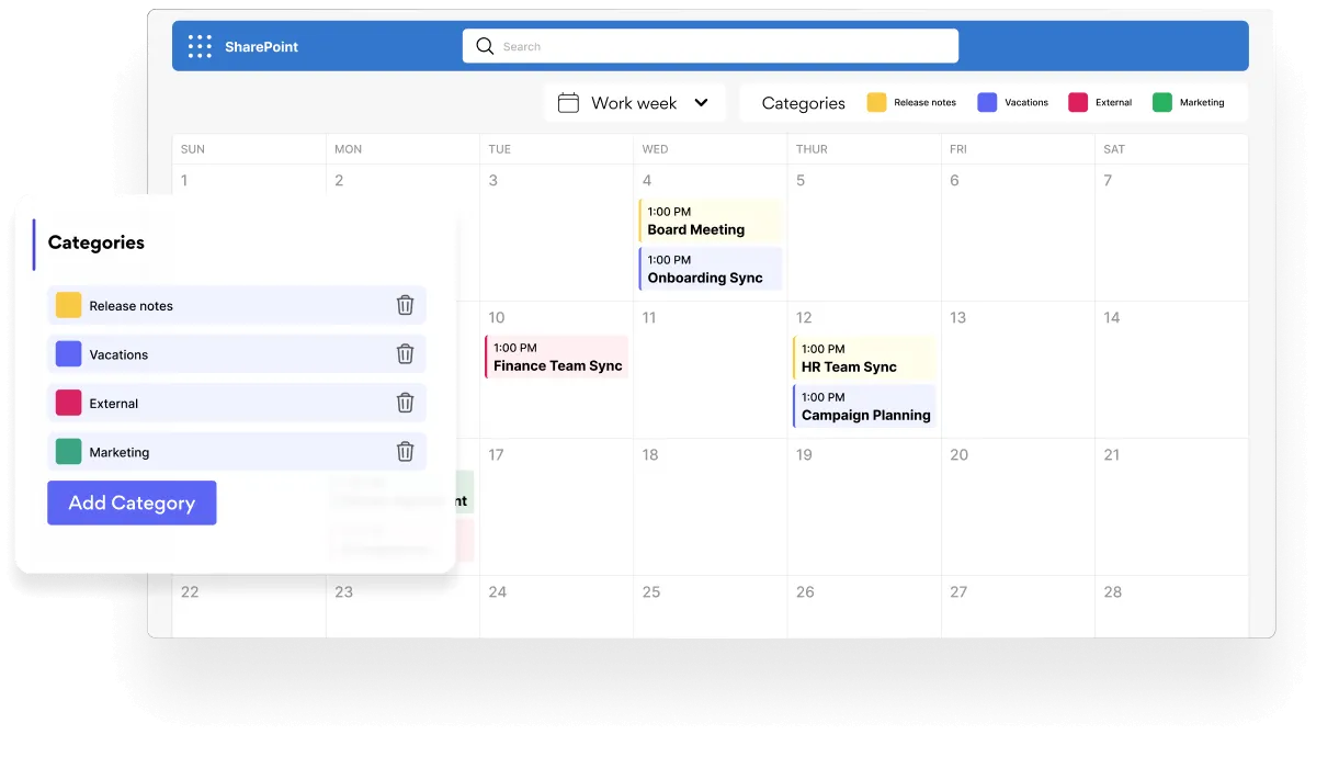 Meeting rooms booking system