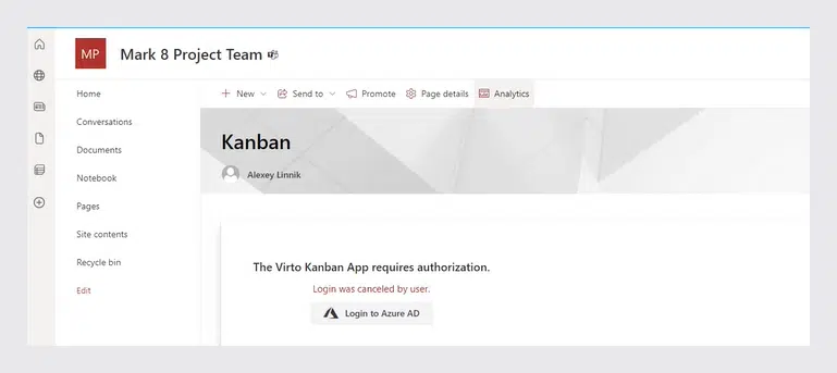 authorising virto kanban
