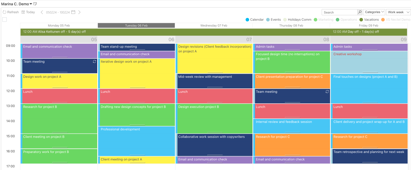 Pic. 6. Another Virto Calendar overlaid view.
