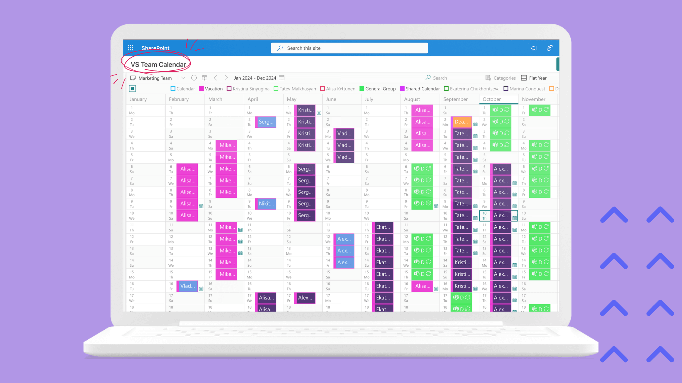 Pic. 6. Virto Calendar App.