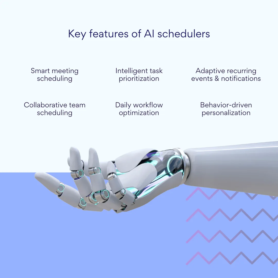 Key features of AI schedulers.