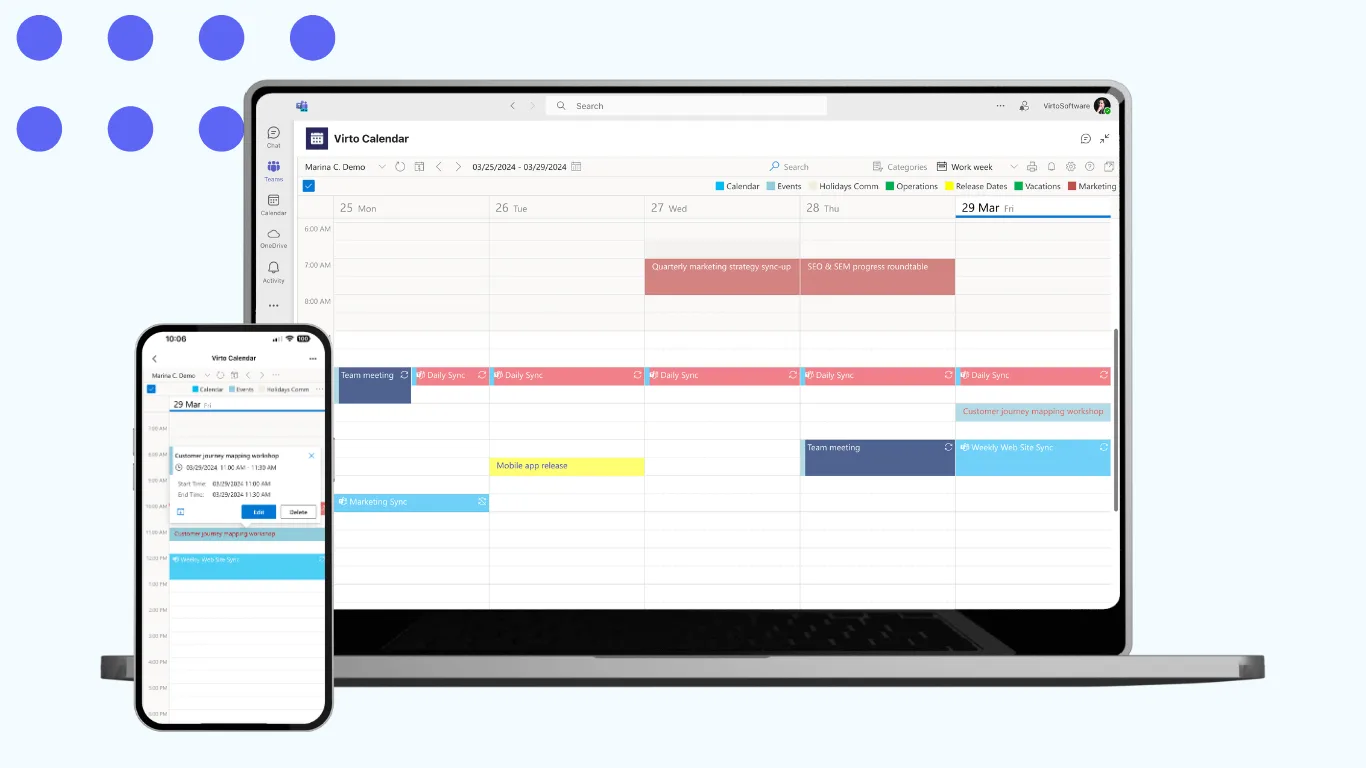 Virto Calendar App